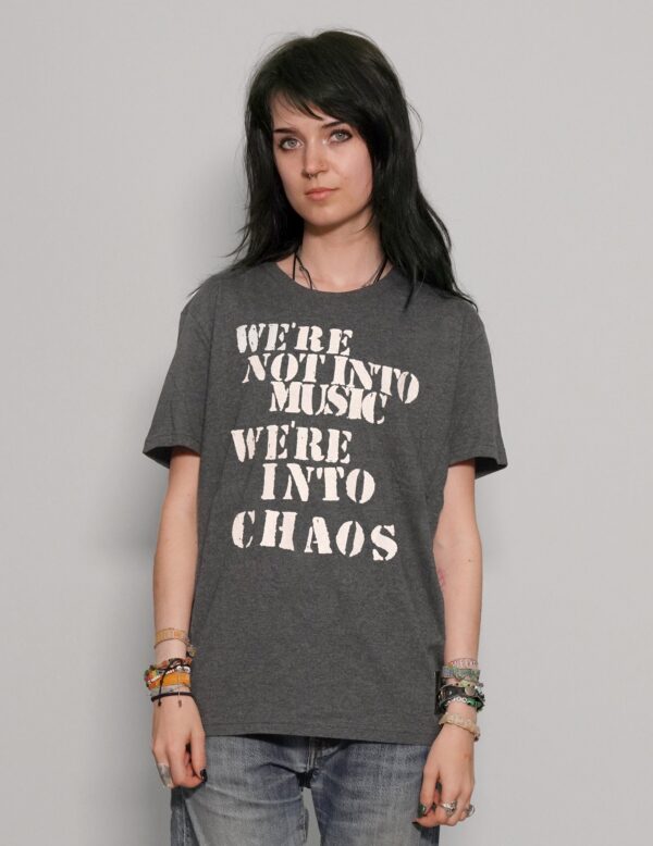 'We're Into Chaos' T-Shirt in Grey