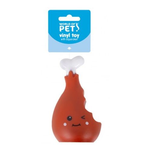 World Of Pets Squeaky Takeaway Vinyl Dog Toy Assorted Styles